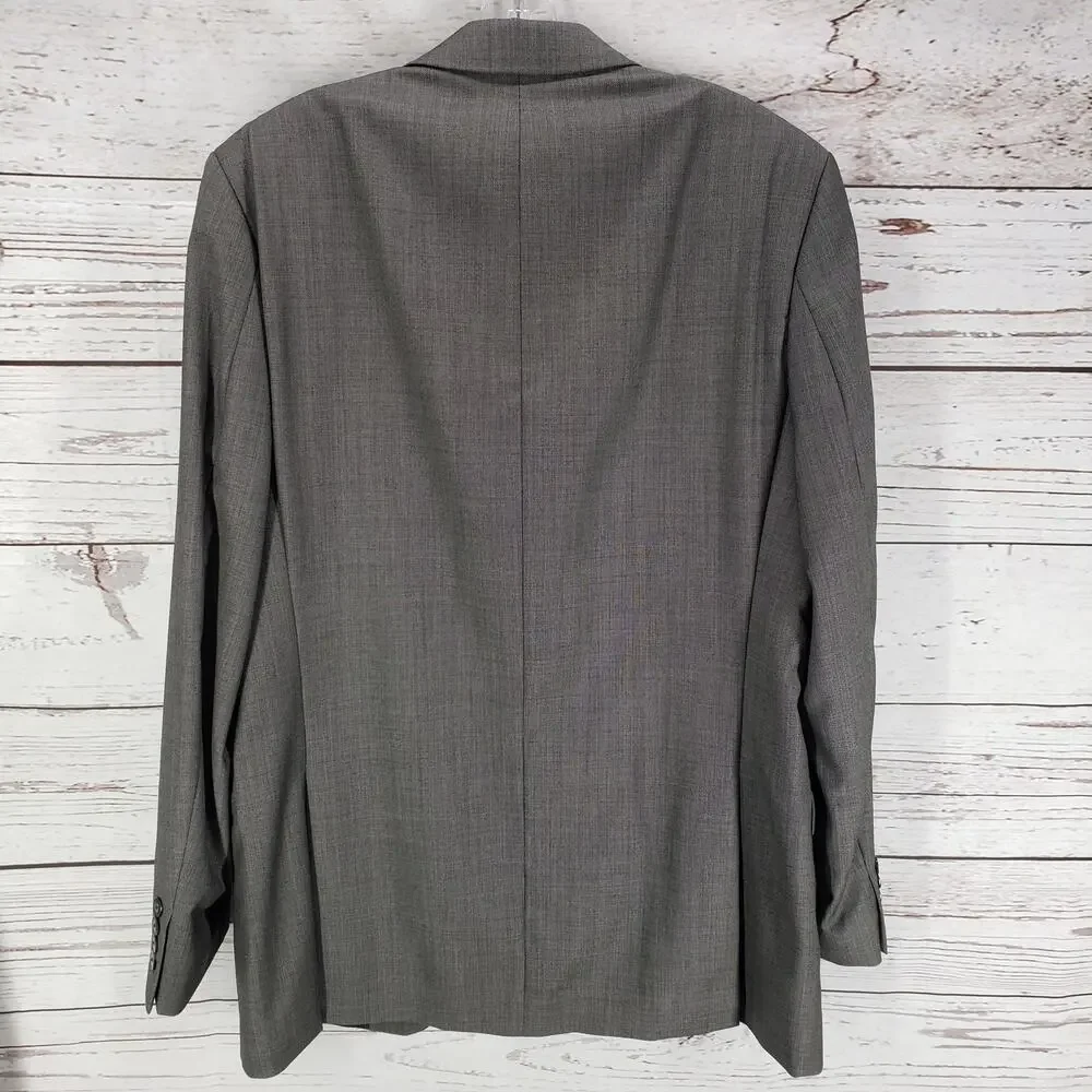 Calvin Klein Men's Gray Wool Slim Fit Sportscoat Blazer Jacket Size 42L